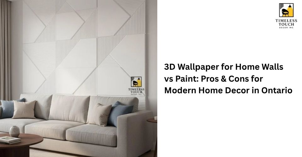3D Wallpaper for Home Walls vs Paint: Pros & Cons for Modern Home Decor in Ontario
