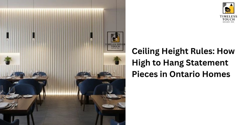 Ceiling Height Rules: How High to Hang Statement Pieces in Ontario Homes