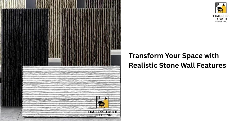 Transform Your Space with Realistic Stone Wall Features