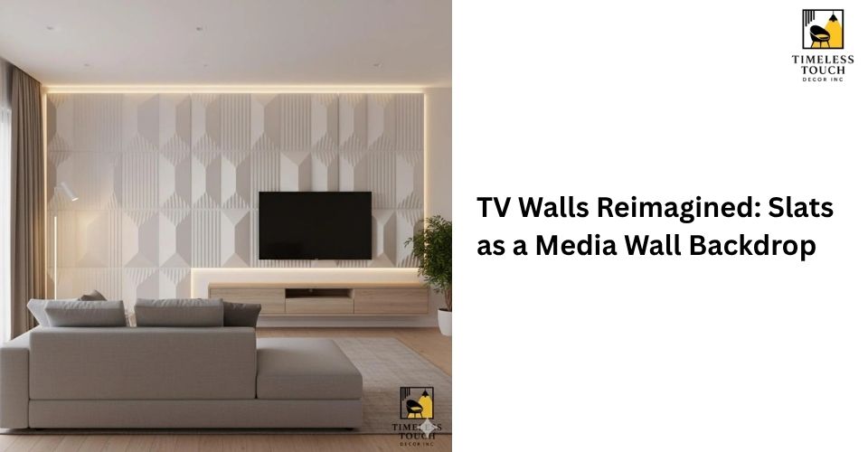 TV Walls Reimagined: Slats as a Media Wall Backdrop