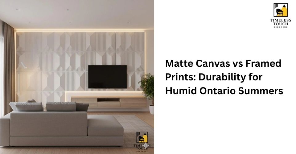 Matte Canvas vs Framed Prints: Durability for Humid Ontario Summers