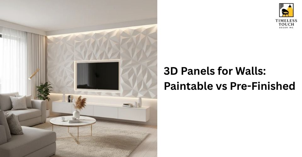 3D Panels for Walls: Paintable vs Pre-Finished