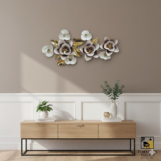 Hellebore Bloom Multi-Tone Metal Wall Art