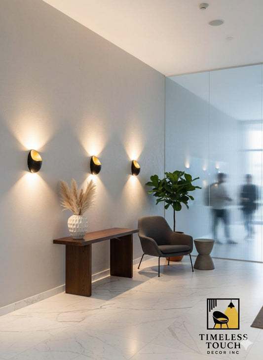 Modern Black V-Shape LED Up/Down Wall Sconce (Dual X-Beam Light)