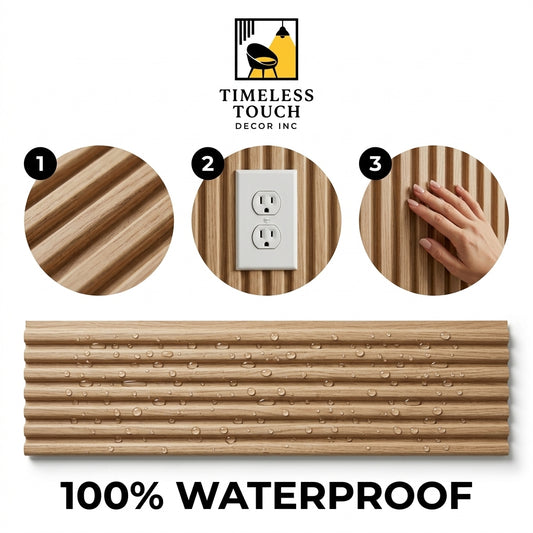 Wood Grain PS Fluted Wall Panel – 9ft x 6.2