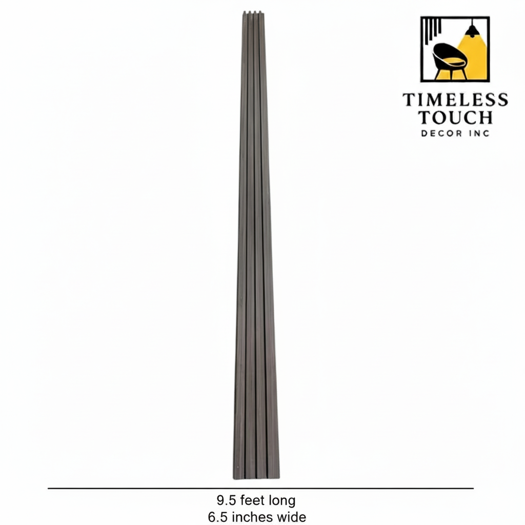 Modern White Fluted Wall Panel with Silver Marble Veining (Vertical Slats)