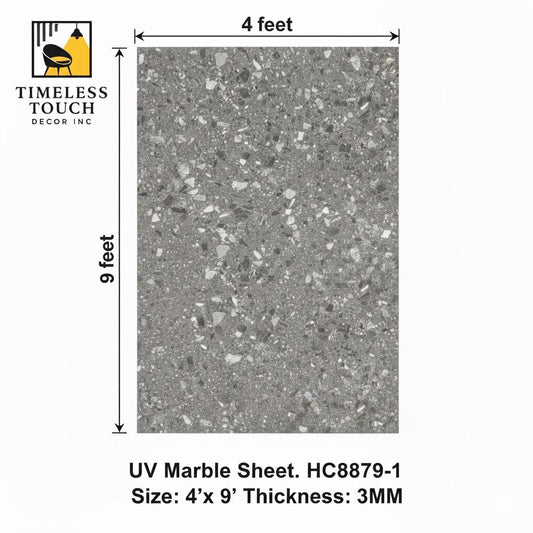 UV Matte Board, Stell Gray