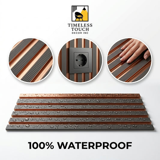 Modern Wood Slat Wall Panel – Installation & Dimensions