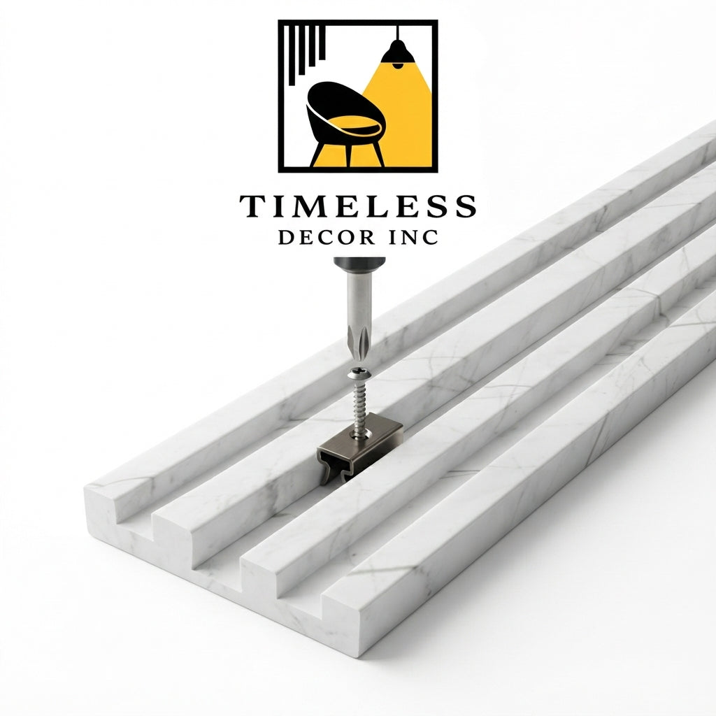 Modern Grey Fluted Wall Panel | Easy Install, Textured Finish