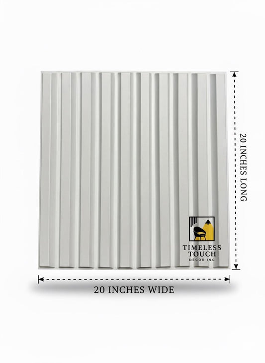 3D Faux Split-Face Stacked Stone Panel - Modern Dark Gray