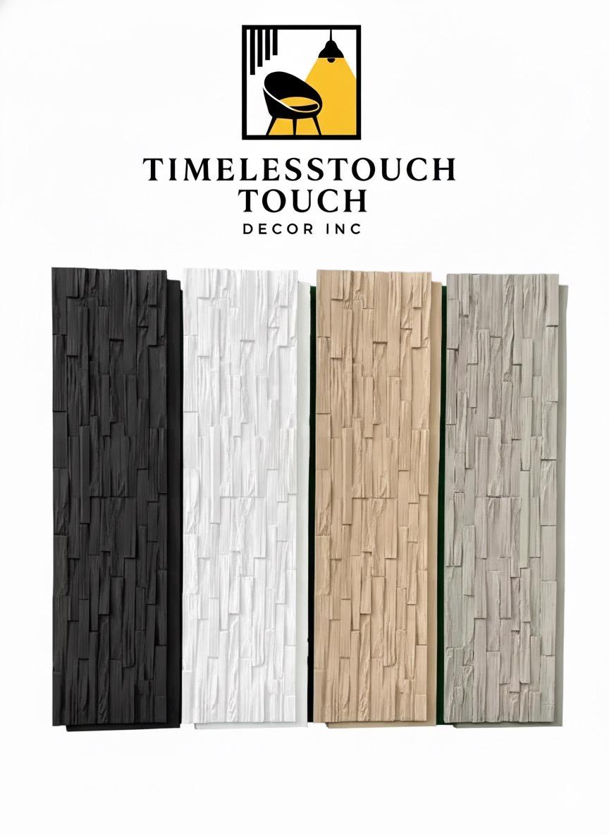 3D White Geometric Flute / Facet Wall Panel (Abstract Architectural)