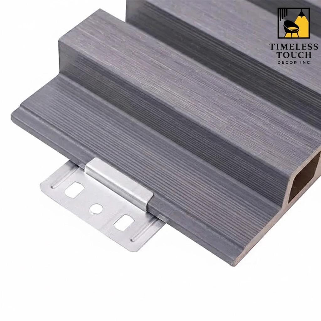 WPC Panel Hidden Installation Metal Clips (25 Clips/Bag) - 50mm x 36mm