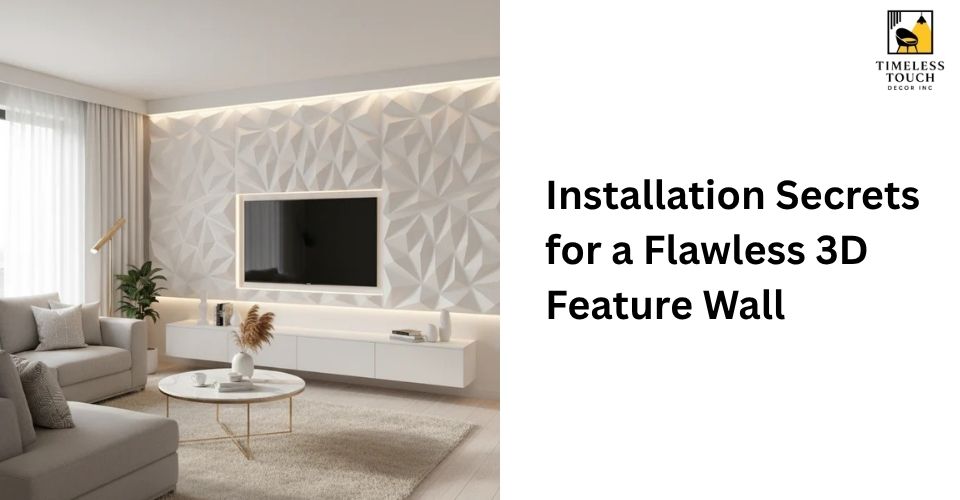 Installation Secrets for a Flawless 3D Feature Wall