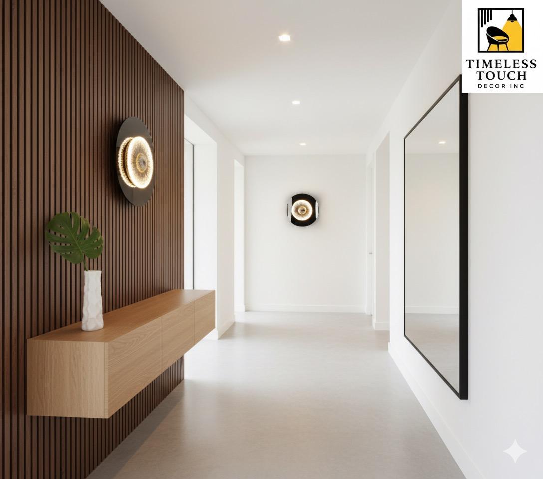 Modern Organic Gold LED Wall Sconce (Textured Accent Light)