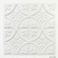White 3D Floral Decorative Ceiling Panel – 2 × 2 Feet