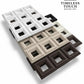 Architectural 3D Modular Geometric Wall Panels (Warm Beige/Off-White)