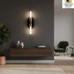Modern Black & Gold LED Wall Sconce (Single Ring Crystal Effect)