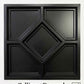 Black Diamond Geometric 3D Ceiling Panel – 2×2 Feet