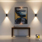 Modern White Fluted Cylinder Up/Down Wall Sconce (Architectural Ribbed Light)