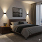 Modern White Fluted Cylinder Up/Down Wall Sconce (Architectural Ribbed Light)