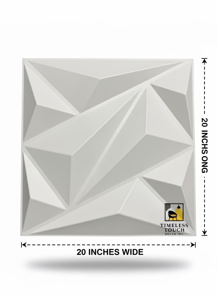 3D White Abstract Flowing Vertical Lines Wall Panel