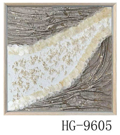 Glam White Hibiscus & Gold Monstera Metal Wall Art