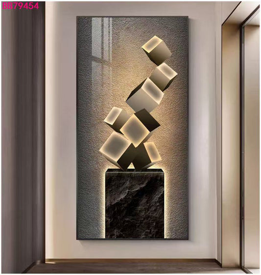 Luxury Gold 3D Floral Wreath Round Accent Mirror