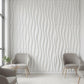 3D White Maple Leaf Sculpted Wall Panel (Nature / Botanical)