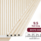 White Oak WPC Fluted Wall Panel – 9 FT Decorative Waterproof Interior Wall Cladding