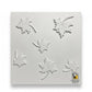 3D Faux Split-Face Stacked Stone Panel - Crisp White