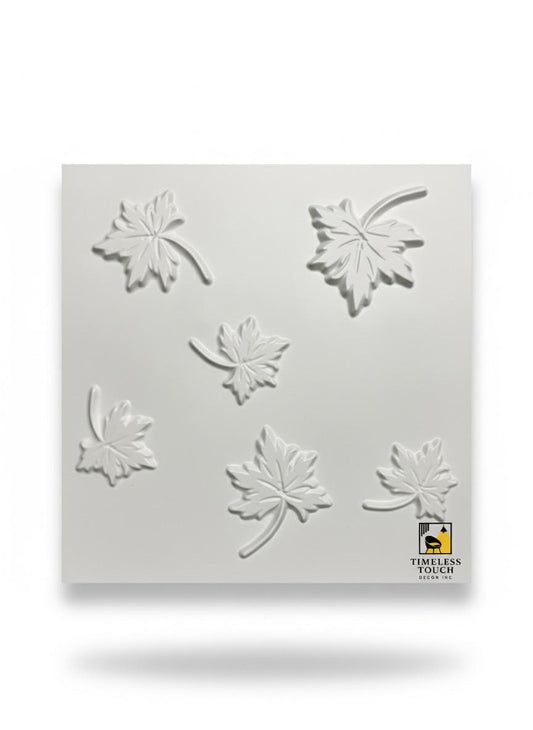 3D Faux Split-Face Stacked Stone Panel - Crisp White