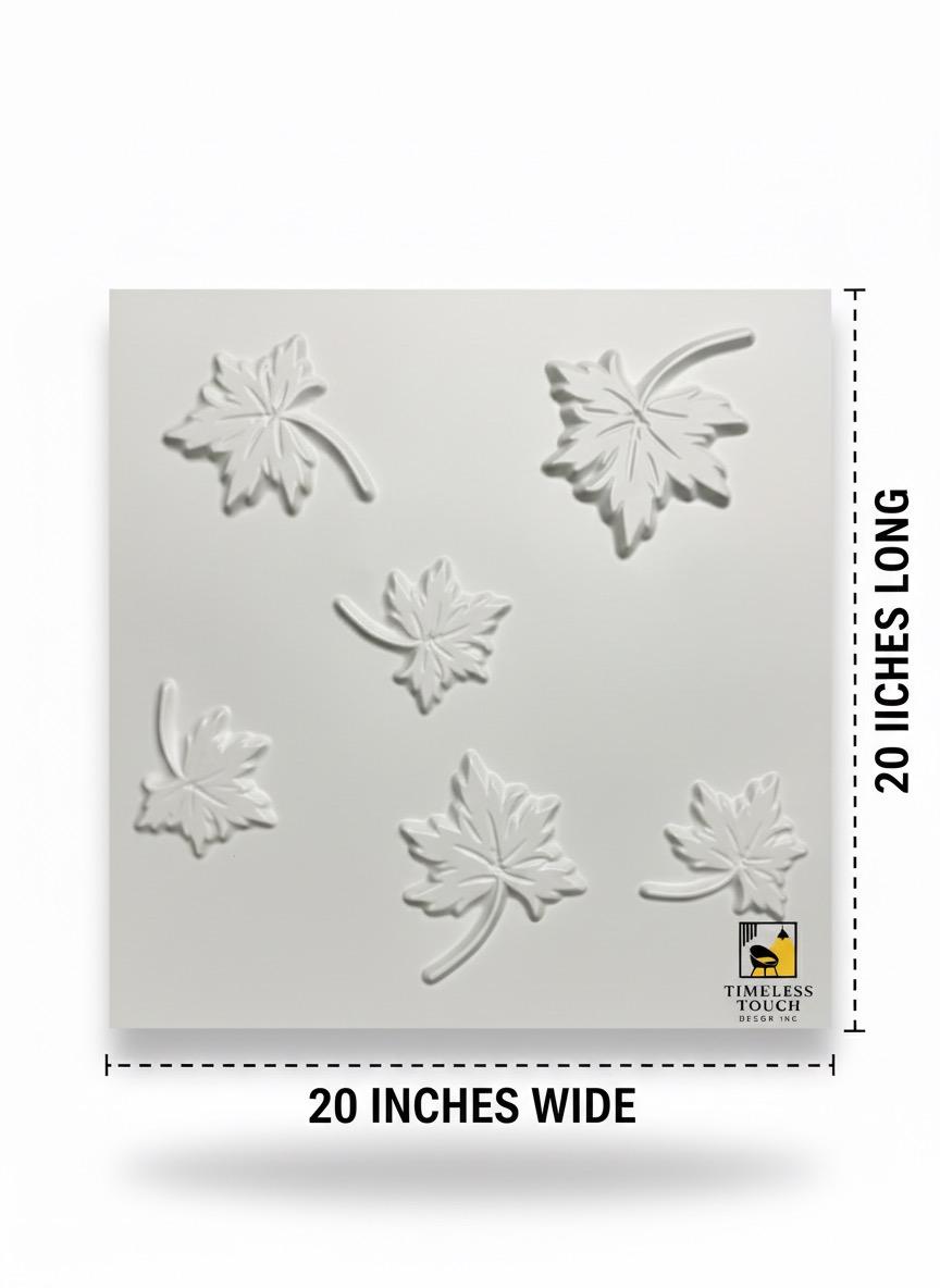3D Faux Split-Face Stacked Stone Panel - Crisp White