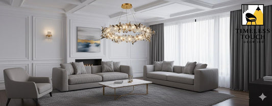 Luxury Amber Crystal Ring Chandelier with Fluttering Butterflies