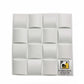 3D White Geometric Rib / Smooth Corner Wall Panel