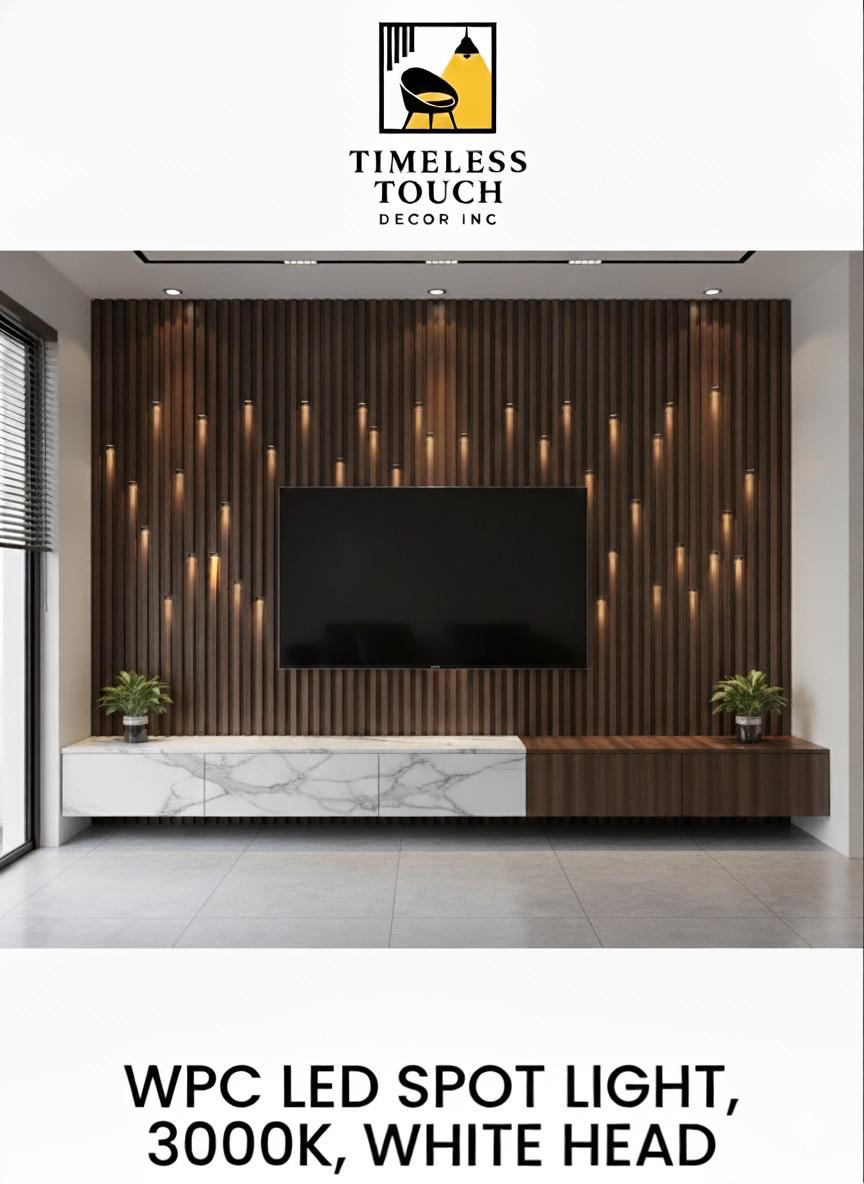 WPC Accessory LED Spot Light - 3000K Warm White (White Head)