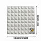 3D White Convex Pyramid Wall Panel (Acoustic / Geometric Tile)