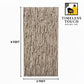 3D White Geometric Flute / Facet Wall Panel (Abstract Architectural)