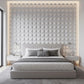 3D White Convex Pyramid Wall Panel (Acoustic / Geometric Tile)