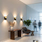 Modern Black V-Shape LED Up/Down Wall Sconce (Dual X-Beam Light)