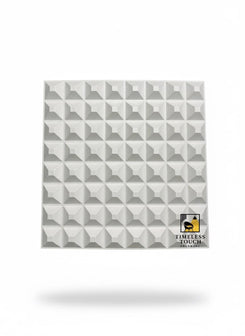 3D White Convex Pyramid Wall Panel (Acoustic / Geometric Tile)