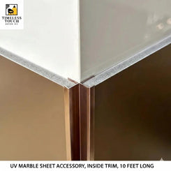 10 FT Multi-Color Inside Corner Trim for Wall Panels (UV Marble Accessory)
