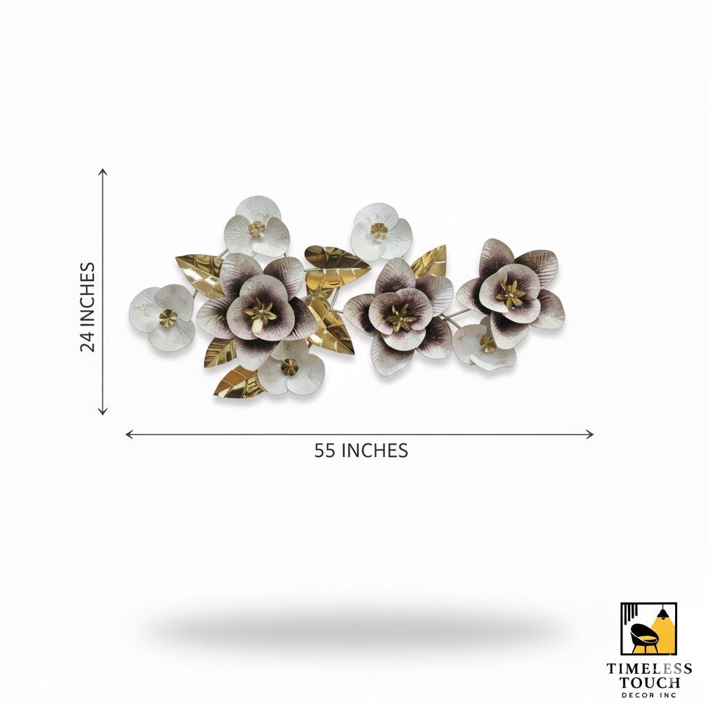 Hellebore Bloom Multi-Tone Metal Wall Art