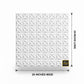 3D White Abstract Geode / Crystalline Wall Panel
