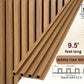 3D Fluted Wall Panel - Natural Teak Faux Wood Grain (Vertical Slats)