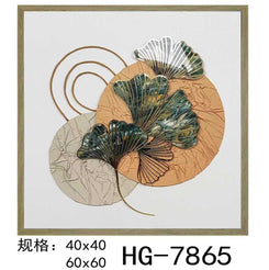 3D Mixed-Media Sequin Beach Abstract Wall Art