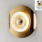 Modern Organic Gold LED Wall Sconce (Textured Accent Light)