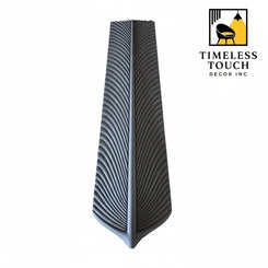 Glam Coastal Sand and Silver Ginkgo Leaf 3D Wall Art (HG-9588)