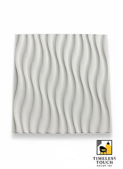 3D White Maple Leaf Sculpted Wall Panel (Nature / Botanical)