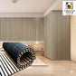 Luxury White Marble & Gold Split Accent Wall Panel (Flute & Cracked Texture)