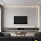 3D White Abstract Facet / Cracked Geometric Wall Panel
